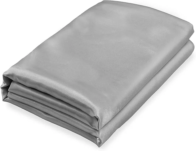 Classic Homiest Light Grey Satin Flat Sheet Casual