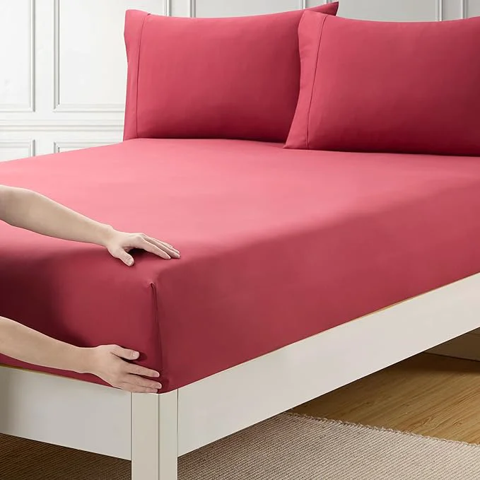 Next-Generation Twin XL Fitted Sheet Only with Full Elastic Built in Corner Sheet Straps to Practical