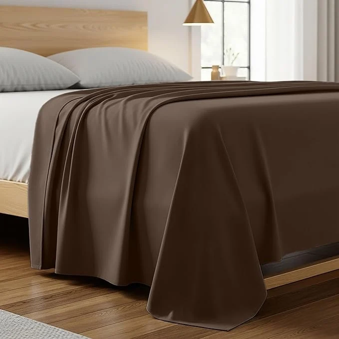 Green Mellanni King Size Flat Sheet Long-Lasting
