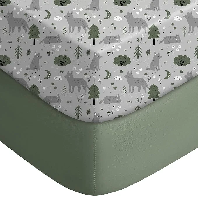 Fashionable Yoofoss Pack and Play Sheets Fitted Mini Crib Sheets 2-Pack Practical