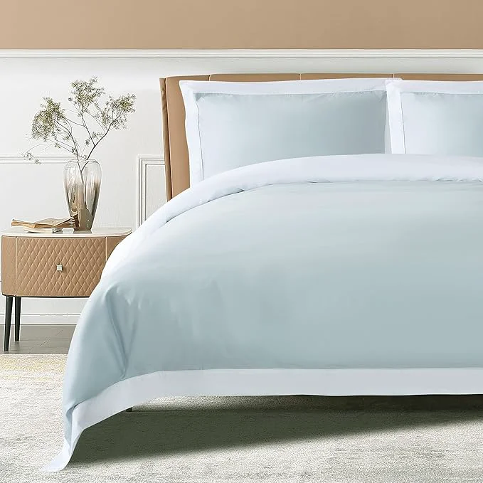 Proven THE COTTON SILK® Luxury Long-Staple Cotton Duvet Cover Set Pure