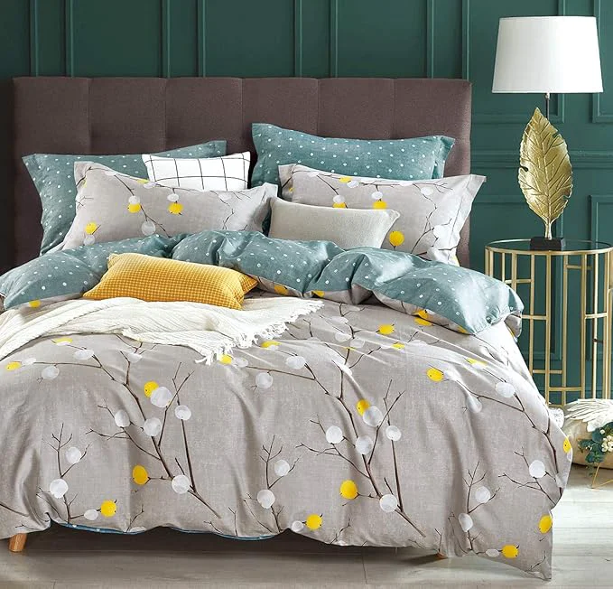 Fine SLEEPBELLA Duvet Cover King 600 Thread Count Cotton Grey Branch High-Grade
