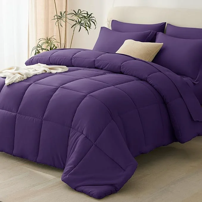 Unique CozyLux Full Size Comforter Sets Purple Refined