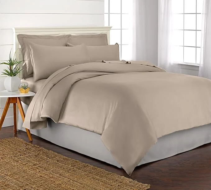 Convenient Twin Duvet Cover by Pure Bamboo 2 Piece Set Organic Viscose Fashionable
