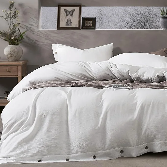 Effective JELLYMONI Washed Cotton Duvet Cover Unique