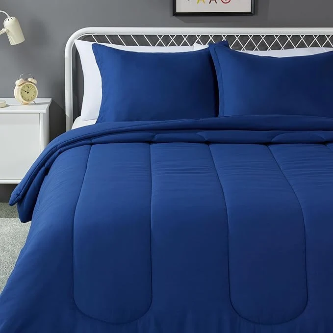 Fine Crafted Amazon Basics 3-Piece Soft Microfiber Kid’s Comforter and Pillow Sham Set High-Quality