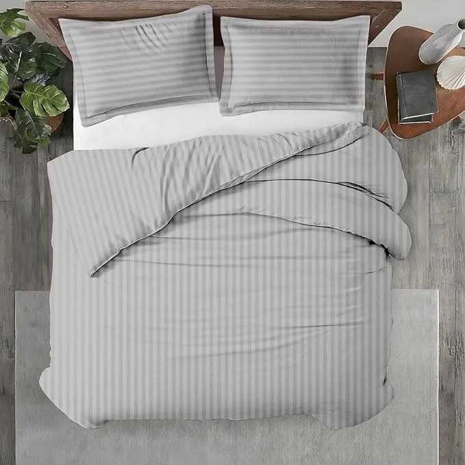 User-Friendly Kotton Culture 3 Pc Twin Size Duvet Cover Set- Egyptian Cotton 600 TC Elite