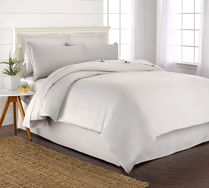 Professional Twin Duvet Cover by Pure Bamboo 2 Piece Set Organic Viscose Effective
