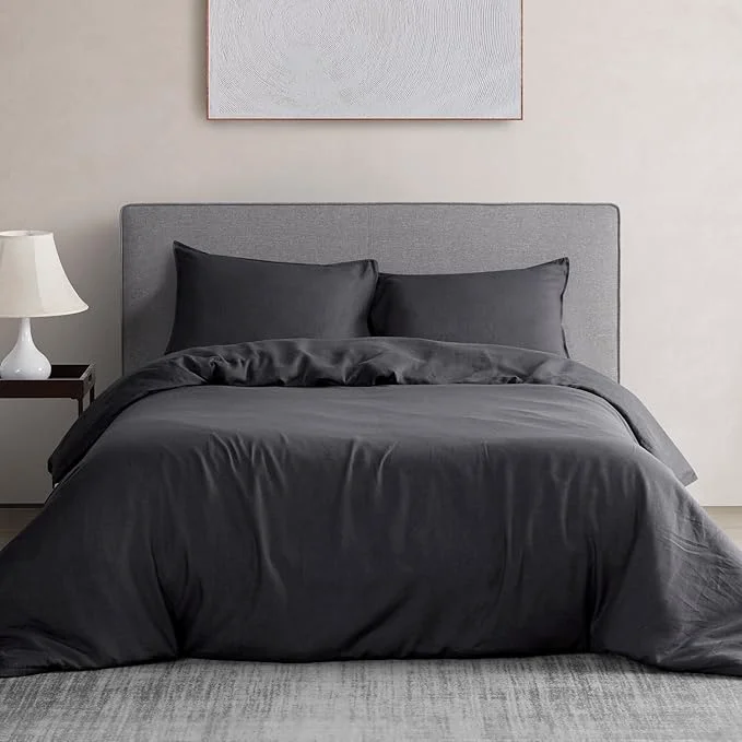 Quality DAPU Linen Duvet Cover Set Top-Quality