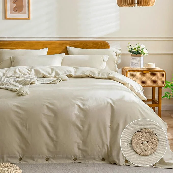 Fashionable JELLYMONI Cotton Duvet Cover Twin Size Efficient