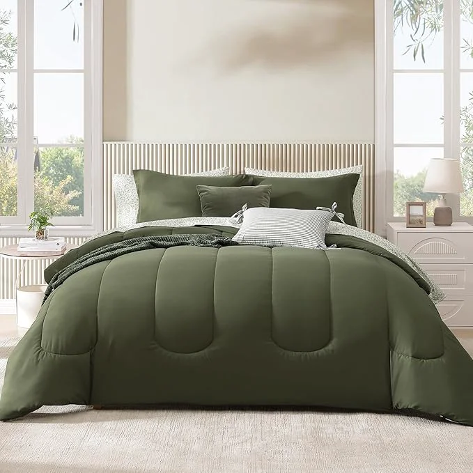 Soft Monbix Queen Comforter Set Minimalist