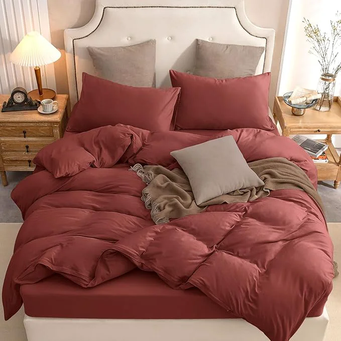 Elite PURE ERA Jersey Knit Duvet Cover Set T-Shirt Cotton Super Soft Comfy 3pc Smooth