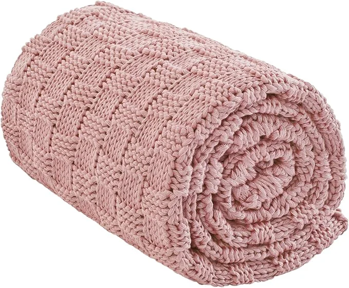High-Grade Knitted Weighted Blanket Adult No Beads Heavy Blanket 60 x 80” 15lbs Green