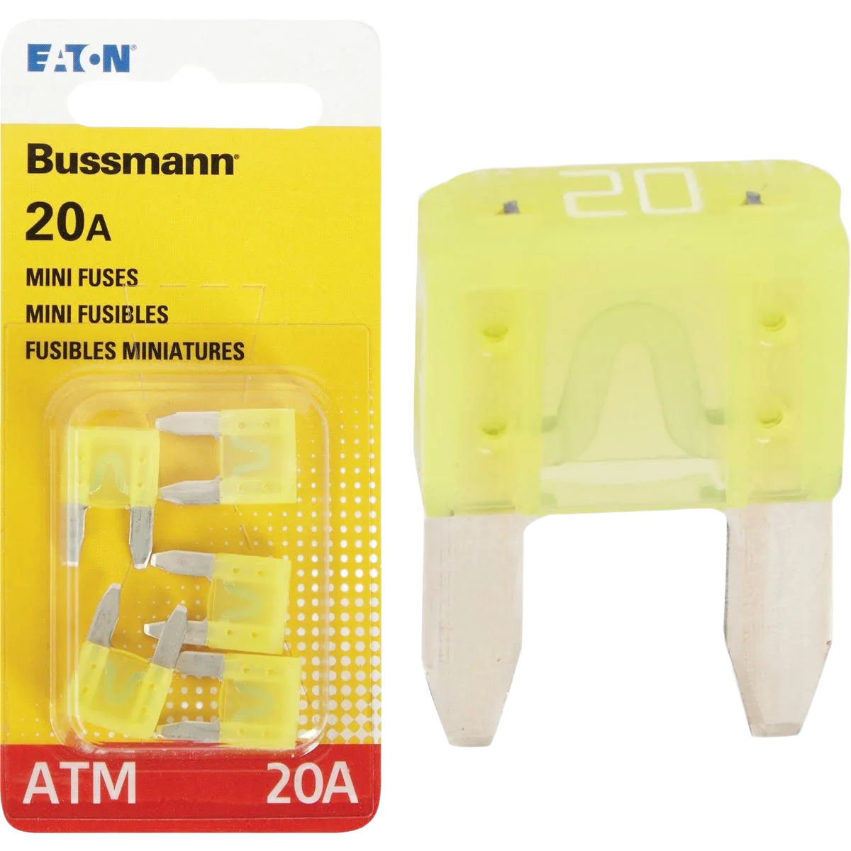 Proven Bussmann Fuses 20A Mini Automotive Fuse 5-Pack Elegant