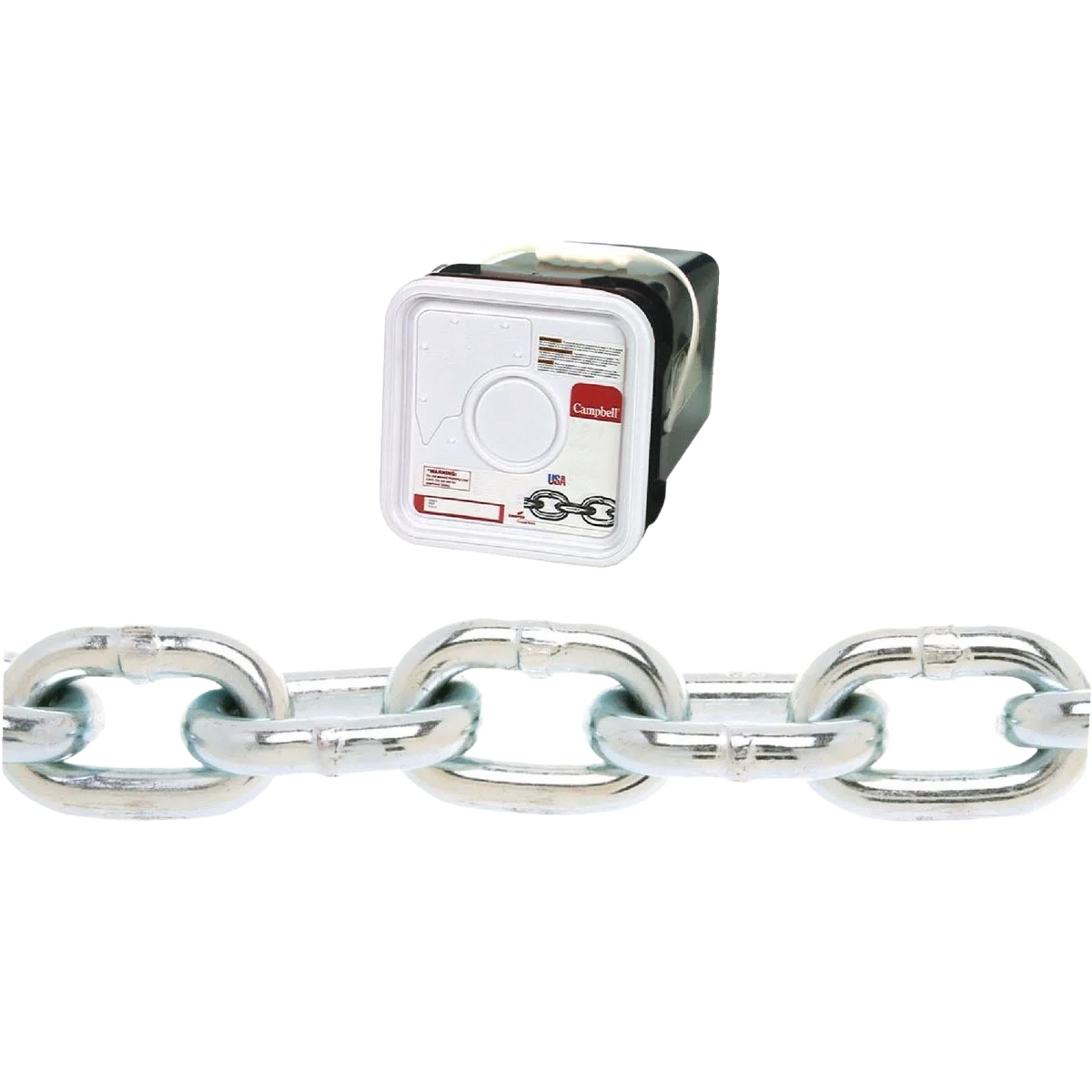 Contemporary Campbell 3 8 In. 45 Ft. Zinc-Plated Low-Carbon Steel Coil Chain Soft