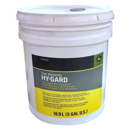 Modern John Deere TY6342 Low Viscosity Hy-Gard Transmission Hydraulic Oil 5 Gal. Clean