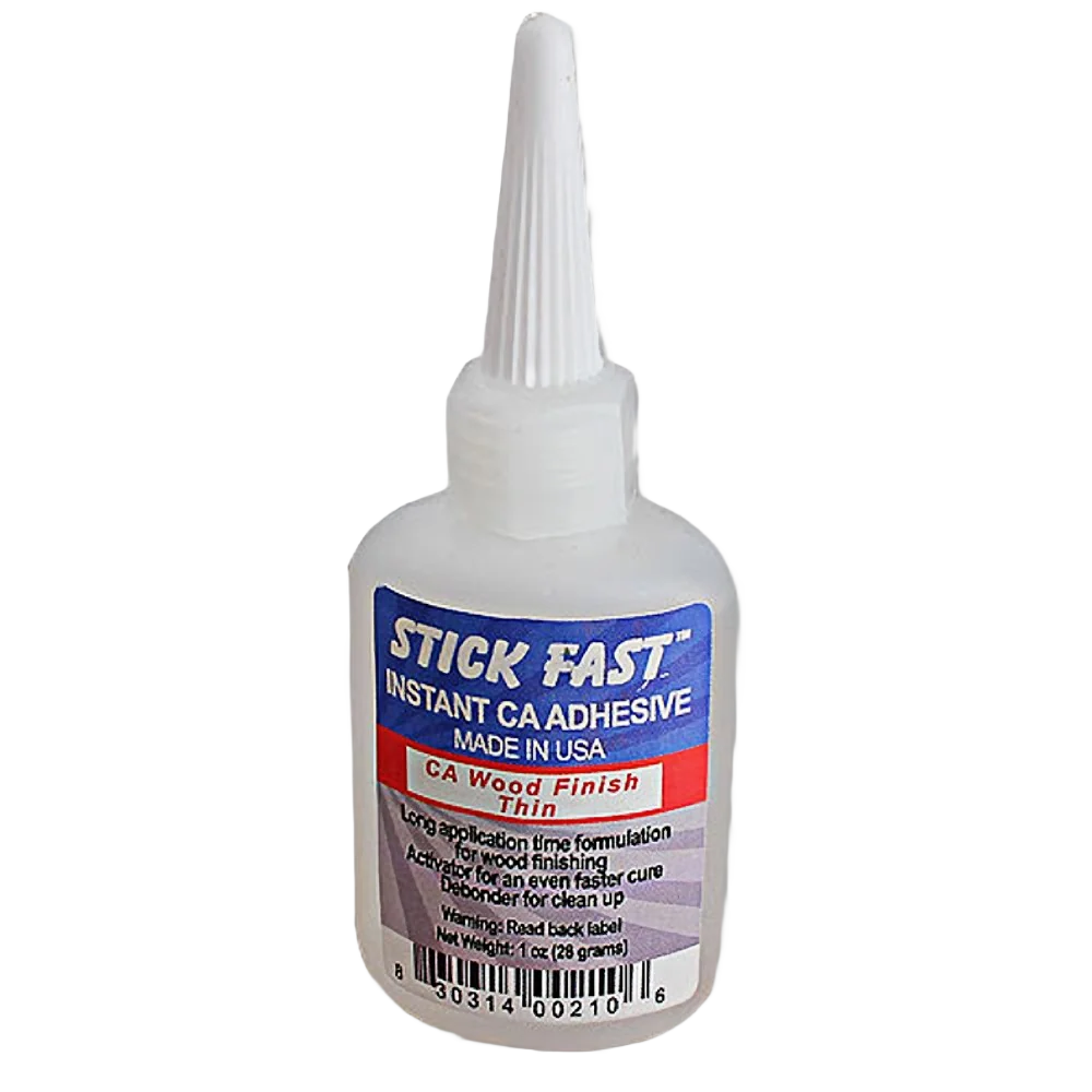 Safe Stick Fast CA Wood Finish 1 oz. Thin Solid