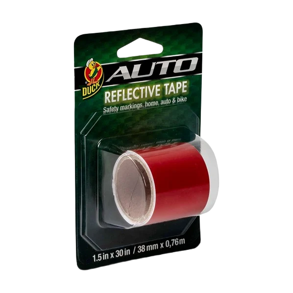 Functional Duck Brand Red Reflective Tape 1.5 in. x 30 in. Crafted