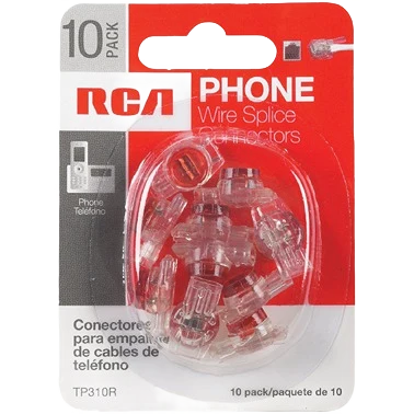 Excellent RCA Red Wire Splice Connector Phone Cord Coupler 10-Pack User-Friendly