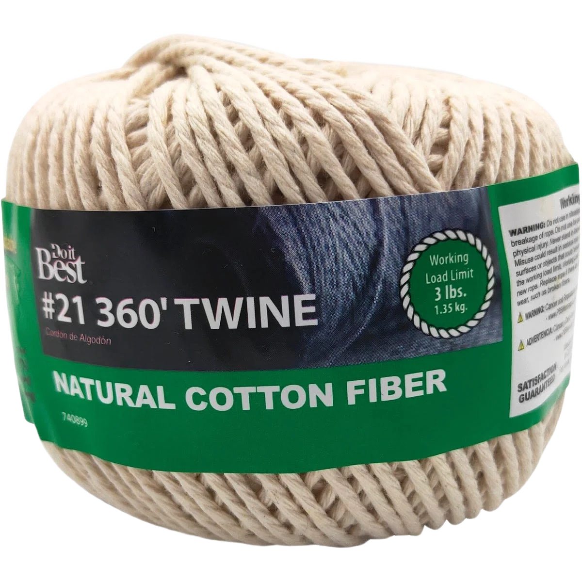Quality Do it 21 Natural Cotton Twine 360 ft. Environmentally Friendly