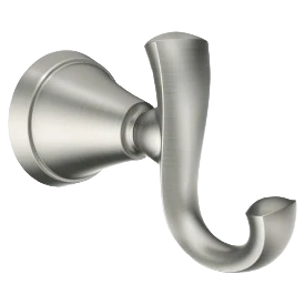 Top-Quality Moen Brushed Nickel Tiffin Double Robe Hook Breathable