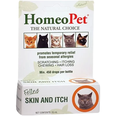 Secure HomeoPet Skin Itch Feline. 15 mL. Elite