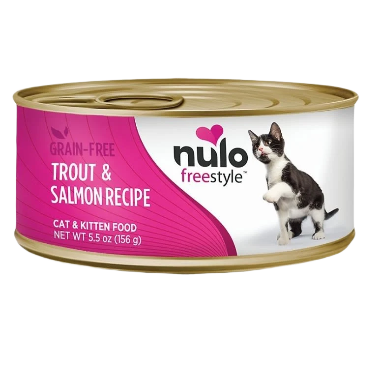 Soft Nulo style Trout Salmon Canned Cat Food 5.5 oz. Functional