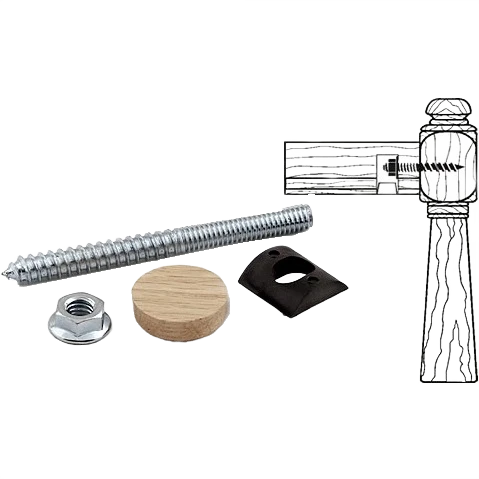 Efficient Stairtrends Poplar Rail Bolt Plug Kit Flexible