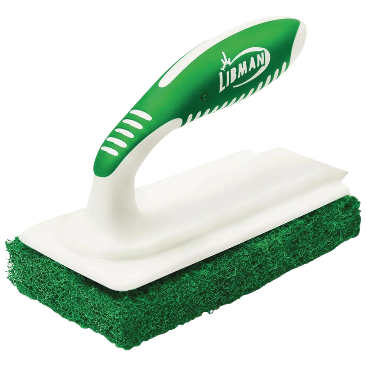 Consistent Libman Abrasive Grout Tile Tub Green Scrubber with Handle 6 in. Durable