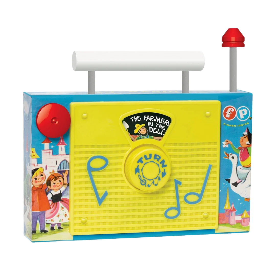 Luxury Fisher Price Two Tune TV Radio Modern