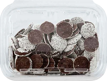 Trendy JLM Dark Chocolate Non-Pareils with White Seeds 14 oz. Enhanced
