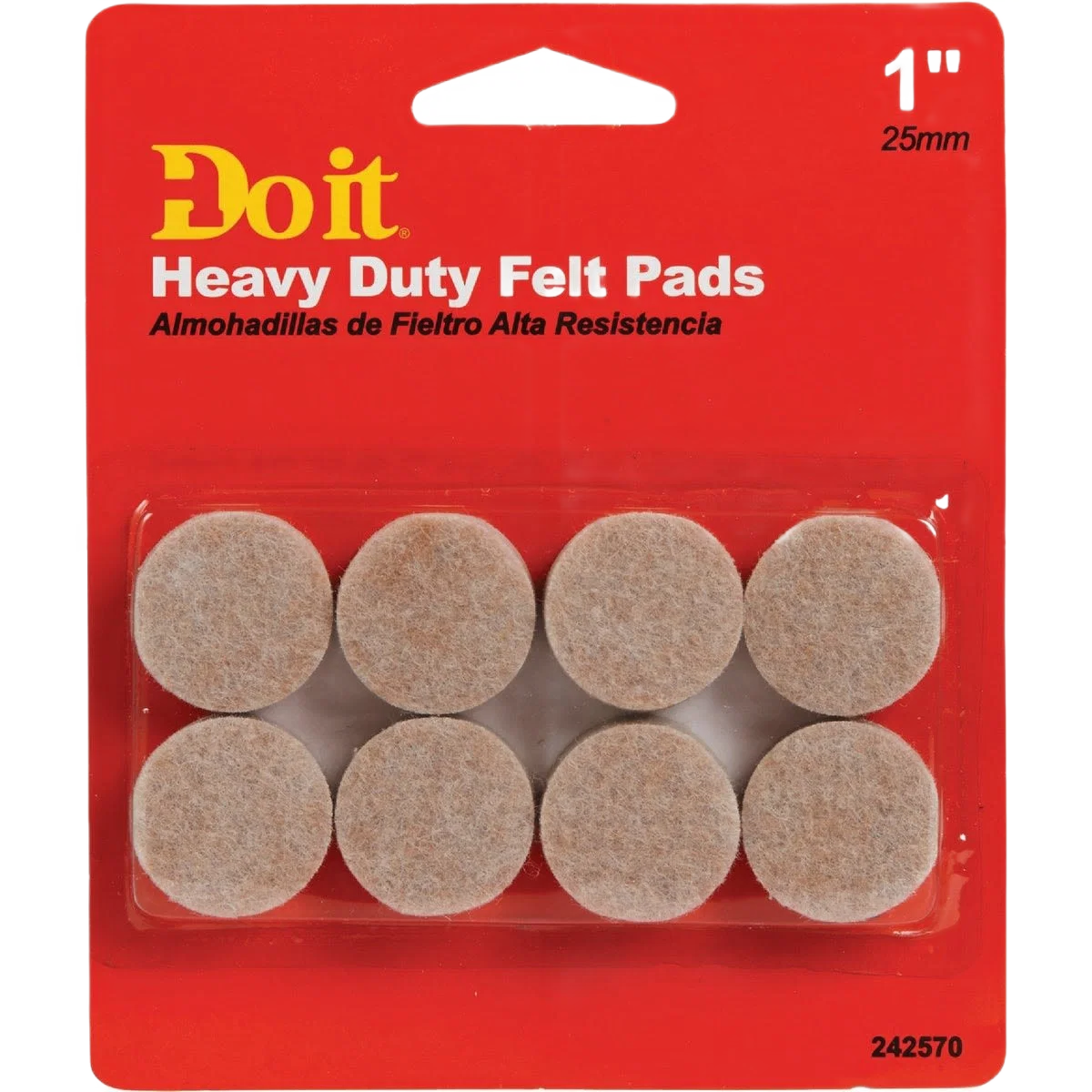 Innovative Do it 1 In. Leveling Felt Pad Furniture Glide 8-Pack Specialty