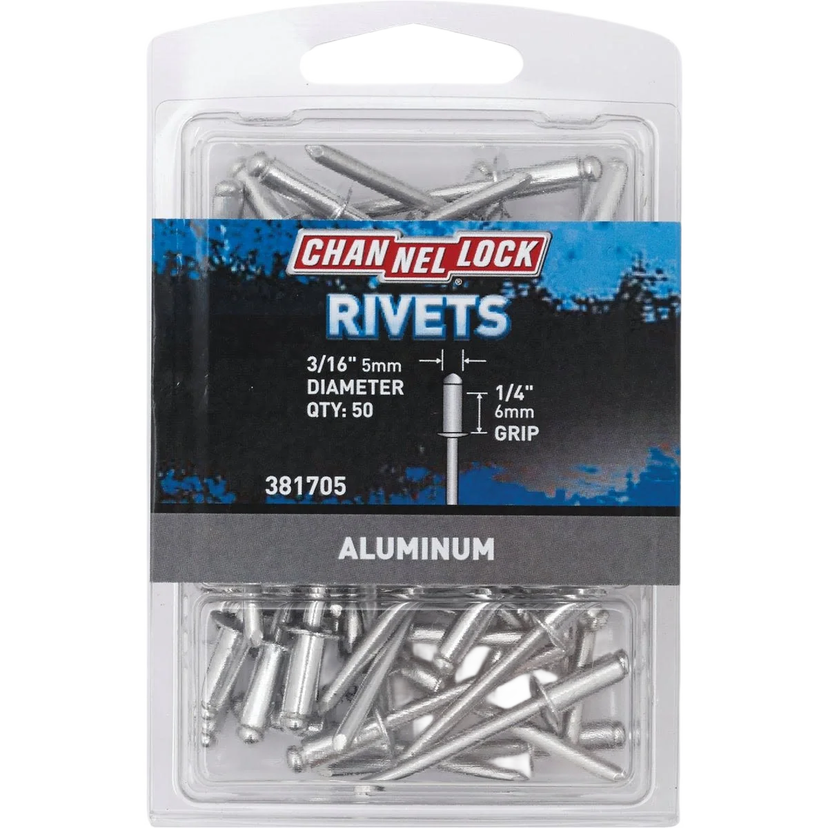 Traditional Channellock 3 16 x 1 4 in. Grip Aluminum Multi-Grip POP Rivet 50-Pack Next-Generation