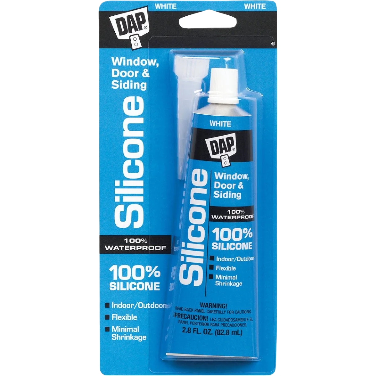 Environmentally Friendly DAP Silicone White Window Door Siding Sealant 2.8 oz. Classic