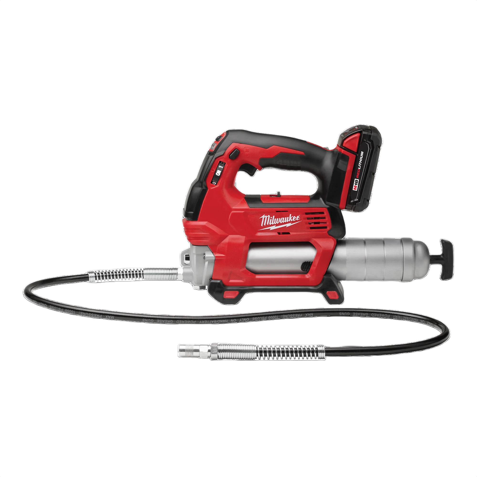 Dependable Milwaukee M18™ 2-Speed Cordless Grease Gun Safe