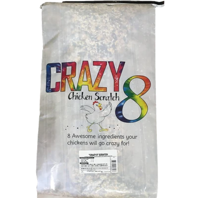 Comfortable Crazy 8 Chicken Scratch 40 lb. Detailed
