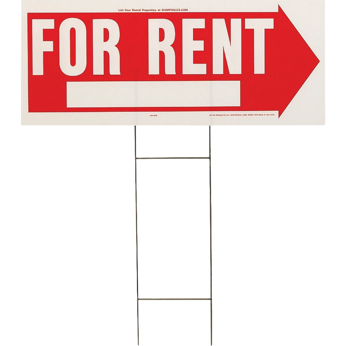 Crafted Hy-Ko Corrugated Plastic Lawn Sign with Frame Authentic