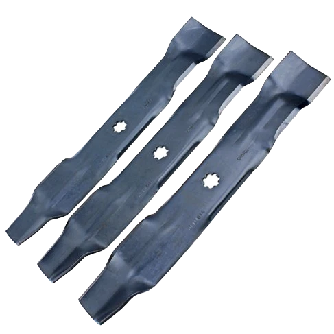 Green John Deere GX21786 Mulching Lawn Mower Blades Set of 3 Environmentally Friendly