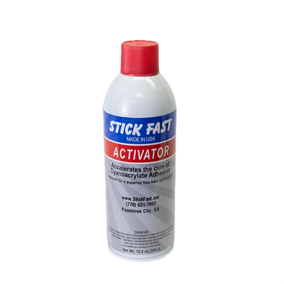 Top-Quality Stick Fast CA Aerosol Activator 12.5 oz. Organic