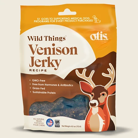 Durable Otis 4 Oz. Wild Things Venison Jerky Dog Treats Prestigious