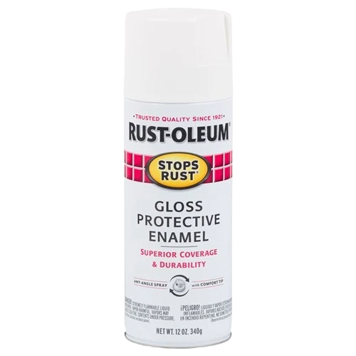 Crafted Rust-Oleum Pure White Gloss Protective Enamel 12 oz. Selected