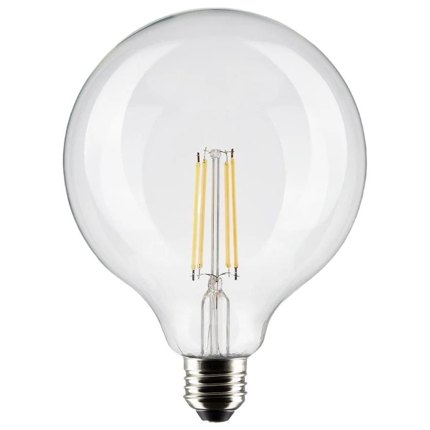 Top-Quality Satco 8 Watt LED Medium Base Clear Cool White Light Bulb Modern