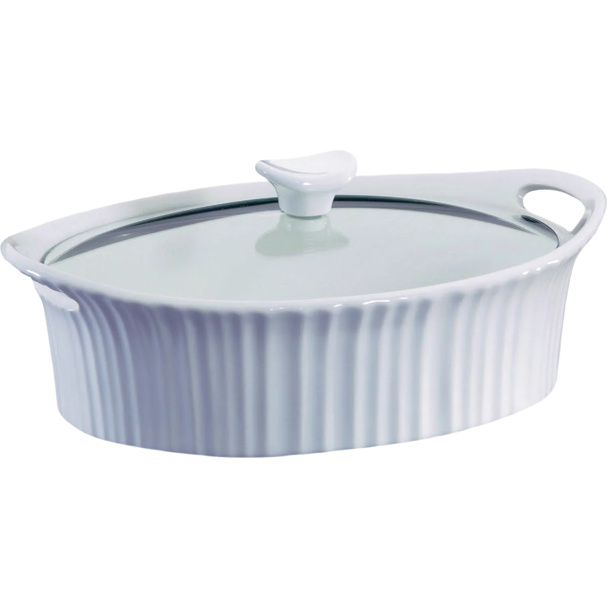 Prestigious Corningware 2-1 2 Quart Oval Covered Casserole Dish Durable