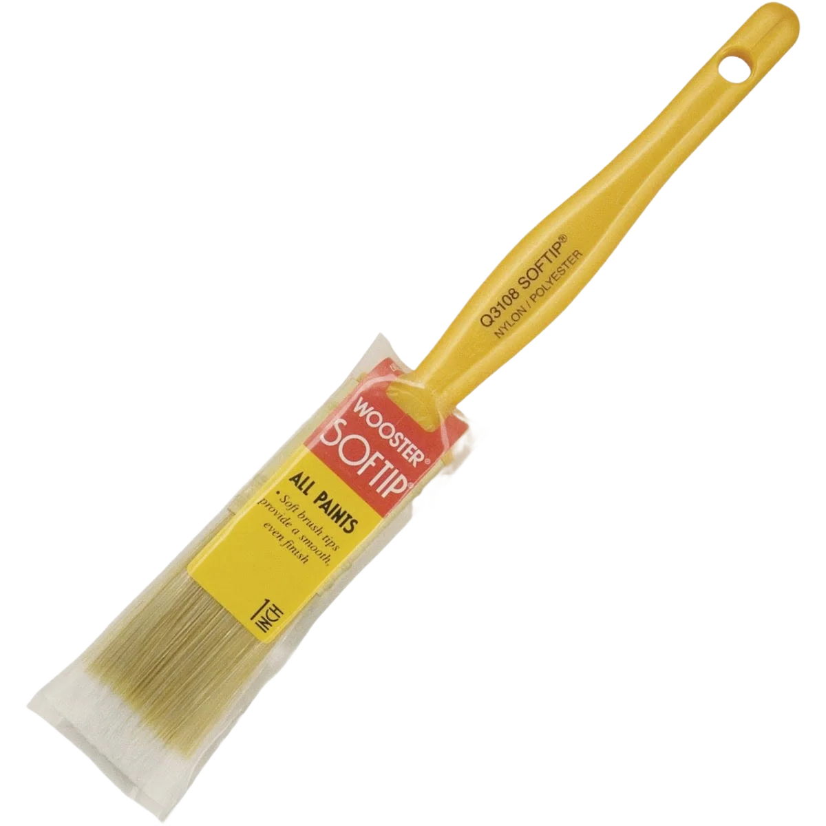 Elegant Wooster Softip Flat Sash Paint Brush 1 in. Clean