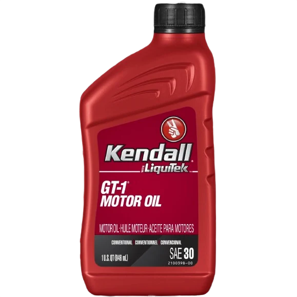 Long-Lasting Kendall GT-1 30W Conventional Car Engine Oil 1 Quart Original