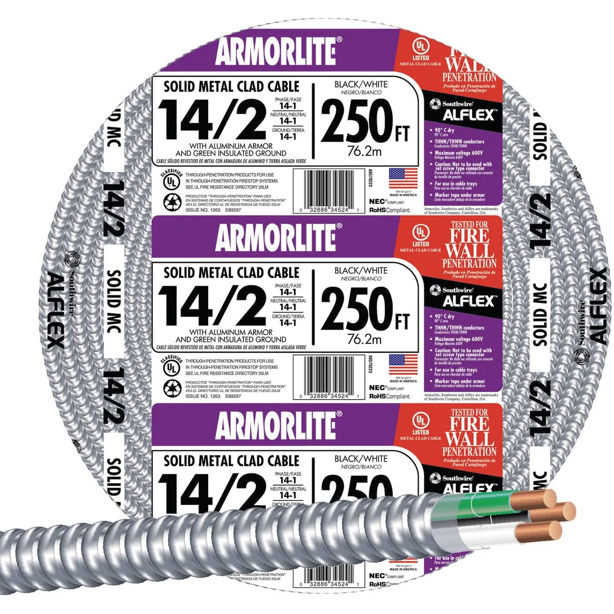 Fast Southwire 14 2 Aluminum Armored Cable Reliable