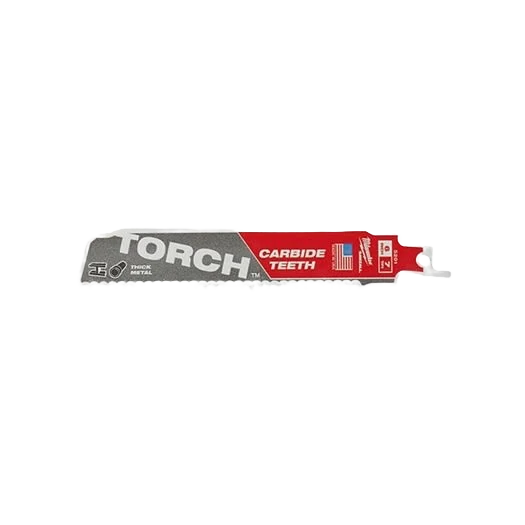 Flexible Milwaukee SAWZALL® TORCH™ 6 8-TPI Carbide Blade Convenient