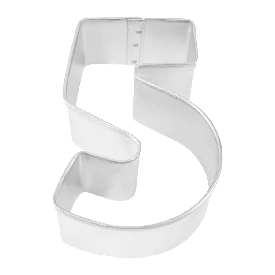 Elegant R M International Number 5 Cookie Cutter 3.25 in. Contemporary