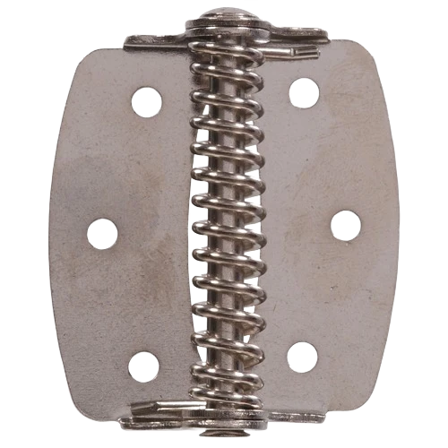 Fine Crafted Hardware Essentials Nickel-Plated Showcase Spring Hinge Responsible