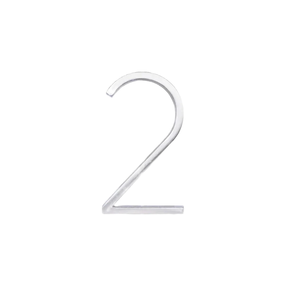 Carefully Designed Hillman Distinctions 5-In. Floating Mount Nickel House Number 2 Outstanding